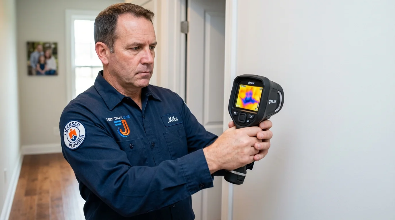 Thermal imaging leak detection by Johns Plumbing LLC in Menomonee Falls